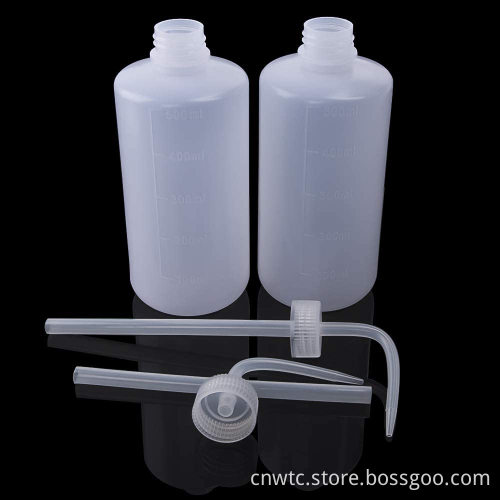 250ml, 500ml, and 1000ml Narrow Mouth Laboratory Plastic Wash Bottles: Reusable Cleaning Containers for Scientific Use
